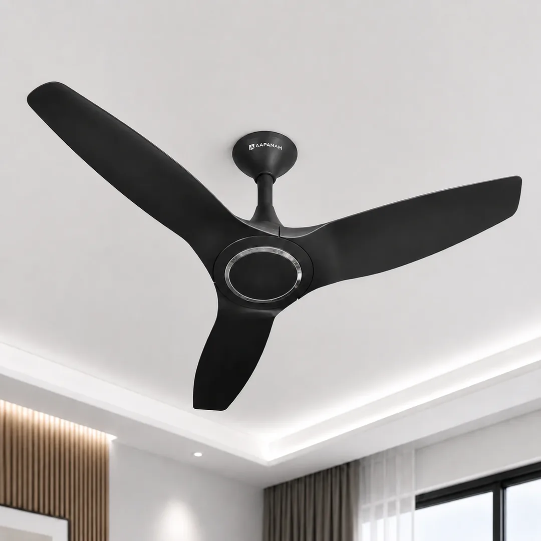 Aapanam Aapanam BLDC Ceiling Fan with 5-Year Motor Warranty – Vixa Pro Carbon Grey 1200mm with RF Remote — view 3