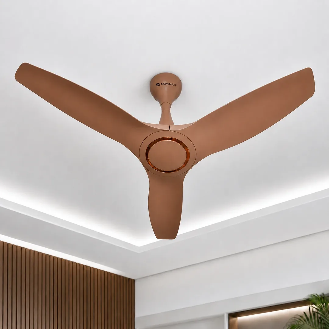 Aapanam Aapanam BLDC Ceiling Fan with 5-Year Motor Warranty – Vixa Pro Mystic Brown 1200mm with RF Remote — view 3